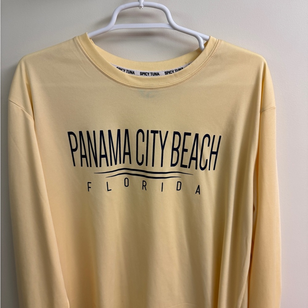 Spicy Tuna Yellow Long Sleeve Sun Shirt